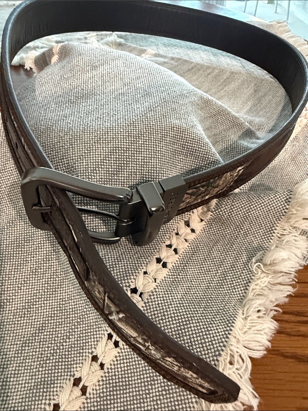 Realtree Reversible Camo Leather Men's Belt